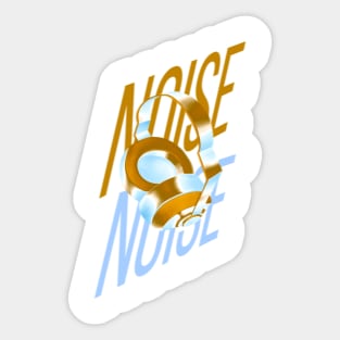 Noisy in headphones Sticker